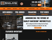 Tablet Screenshot of oaklandh-d.com